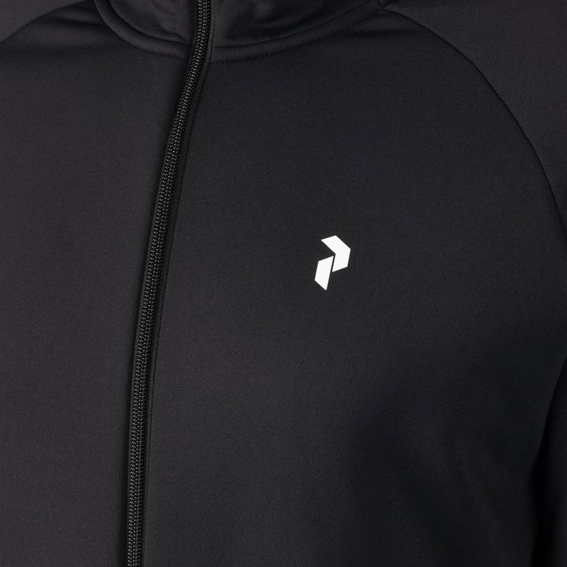 Férfi Peak Performance Rider Zip Hood trekking pulóver fekete G78833040 3