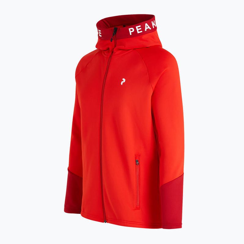 Férfi Peak Performance Rider Zip Hood trekking pulóver piros G78833010 2