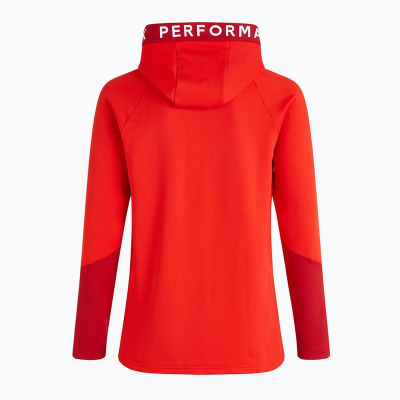 Férfi Peak Performance Rider Zip Hood trekking pulóver piros G78833010 3