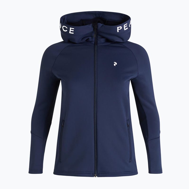 Női trekking pulóver Performance Rider Zip kapucnis kapucni tengerészkék G78834010