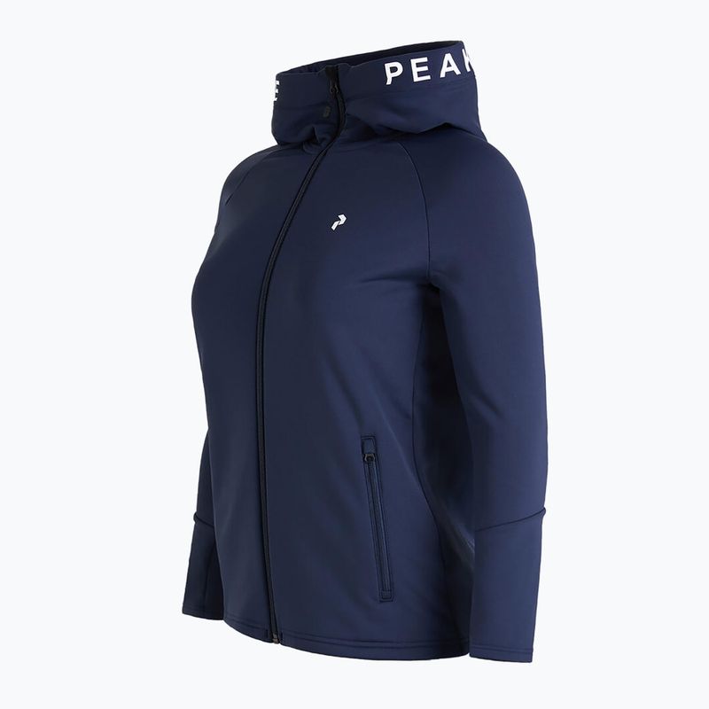 Női trekking pulóver Performance Rider Zip kapucnis kapucni tengerészkék G78834010 3