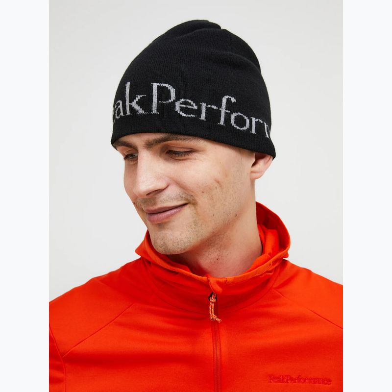 Téli sapka Peak Performance PP black/lt grey 2