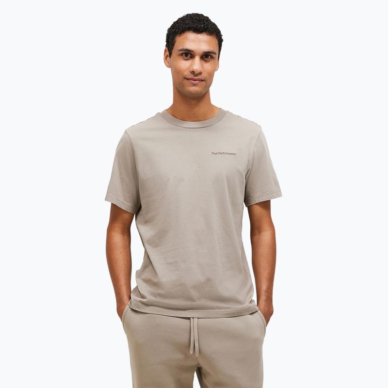 Férfi póló Peak Performance Original Small Logo Tee avid beige