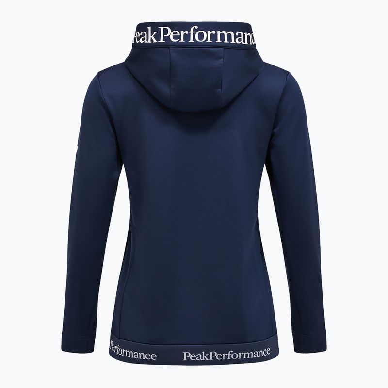 Női pulóver Peak Performance Rider Tech Zip Hood blue shadow 4