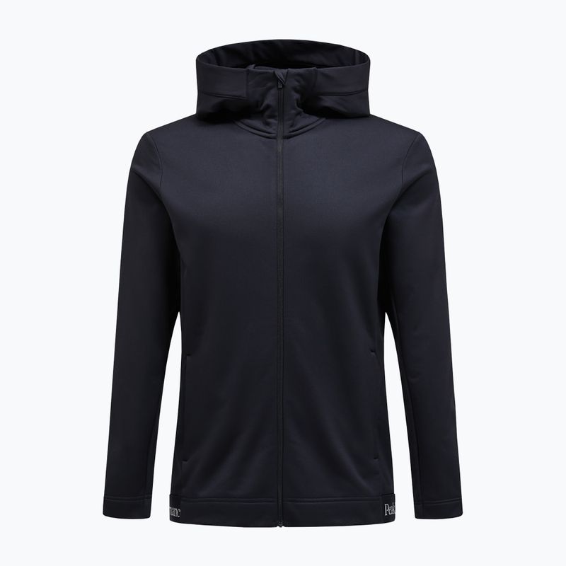 Férfi Peak Performance Rider Tech Zip Hood kapucnis trekking pulóver fekete