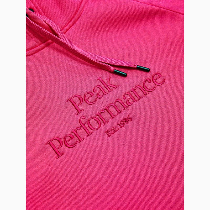 Női pulóver Peak Performance Original Hood beetroot purple 5