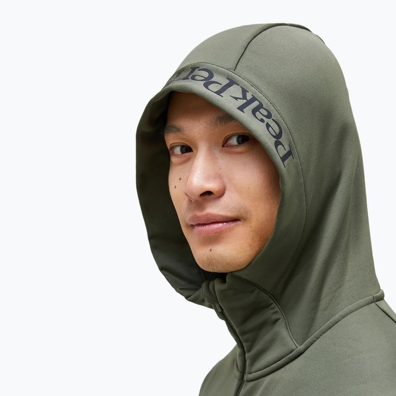 Férfi pulóver Peak Performance Rider Tech Zip Hood pine needle 3