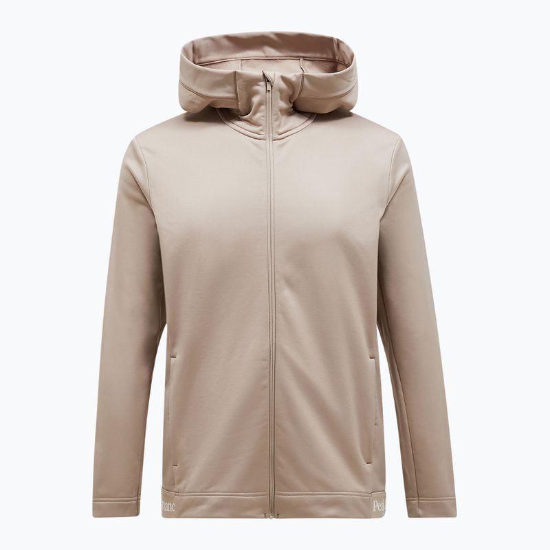 Férfi pulóver Peak Performance Rider Tech Zip Hood avid beige 4