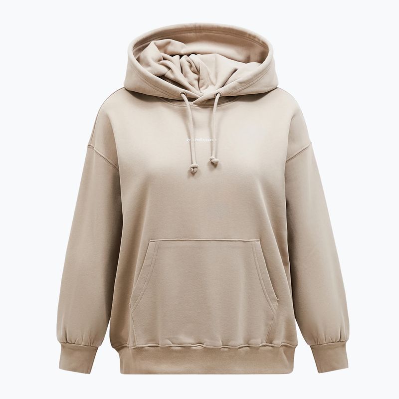 Női Peak Performance Original Terry pulóver avid bézs színben 5