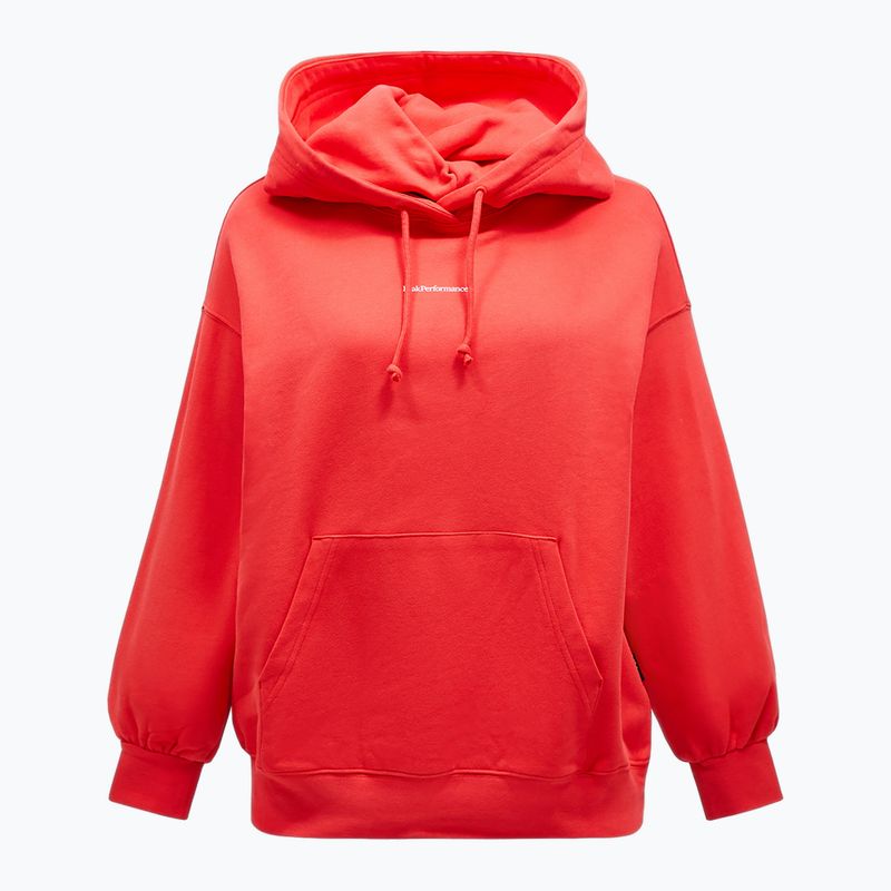 Női Peak Performance Original Terry pulóver briliáns piros