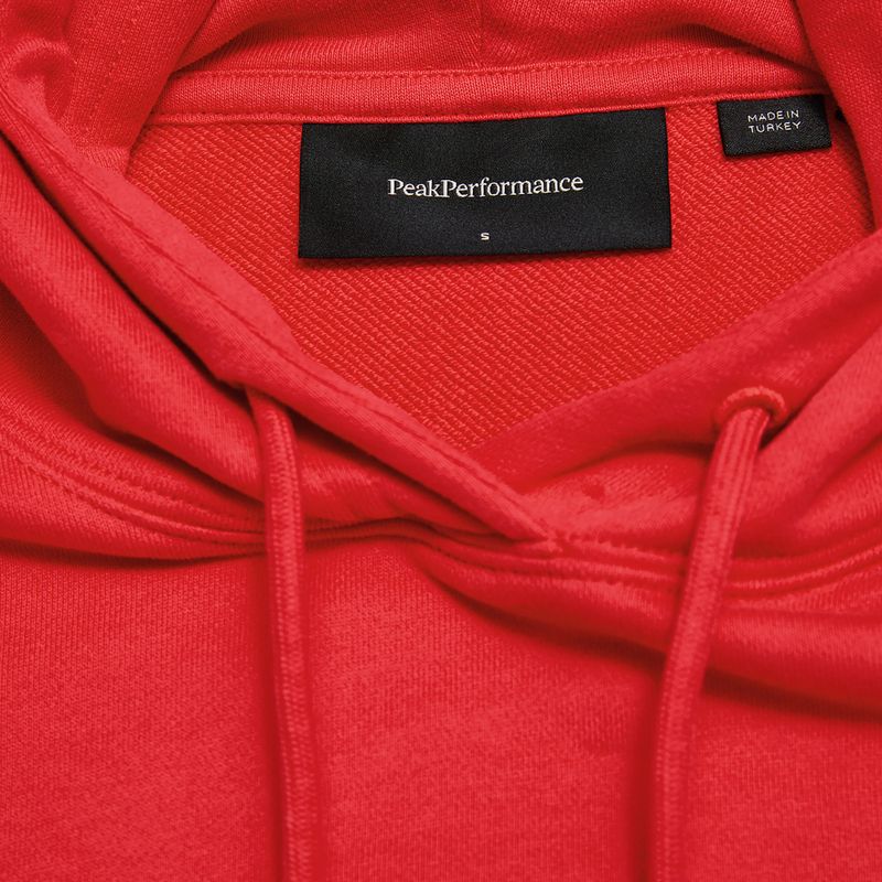 Női Peak Performance Original Terry pulóver briliáns piros 4