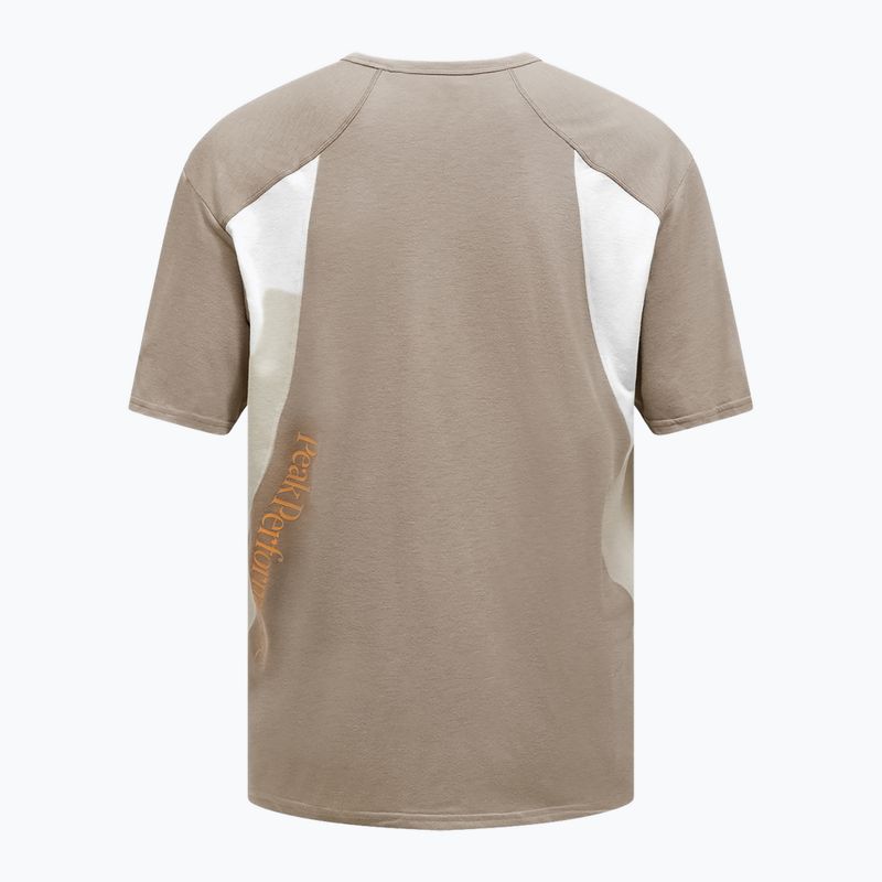Férfi Peak Performance Trail Wool Blend póló avid beige/sand köd 2
