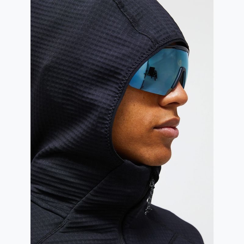 Férfi polár pulóver Peak Performance Trail Polartec Power Grid Half Zip Hood black 3