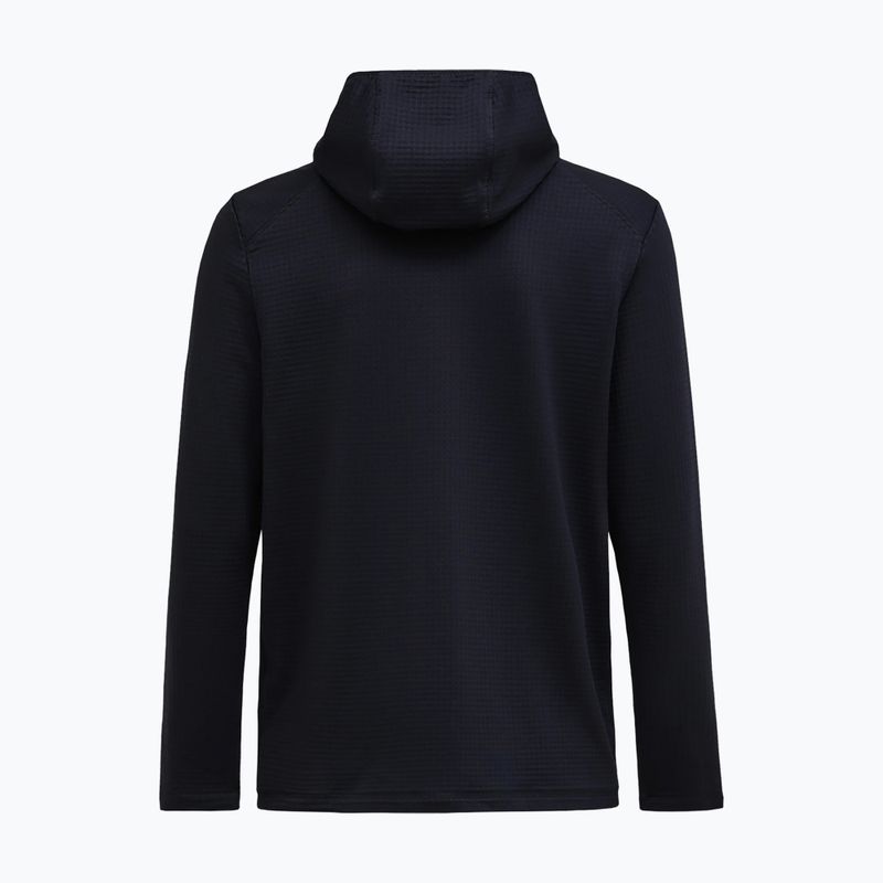 Férfi polár pulóver Peak Performance Trail Polartec Power Grid Half Zip Hood black 5