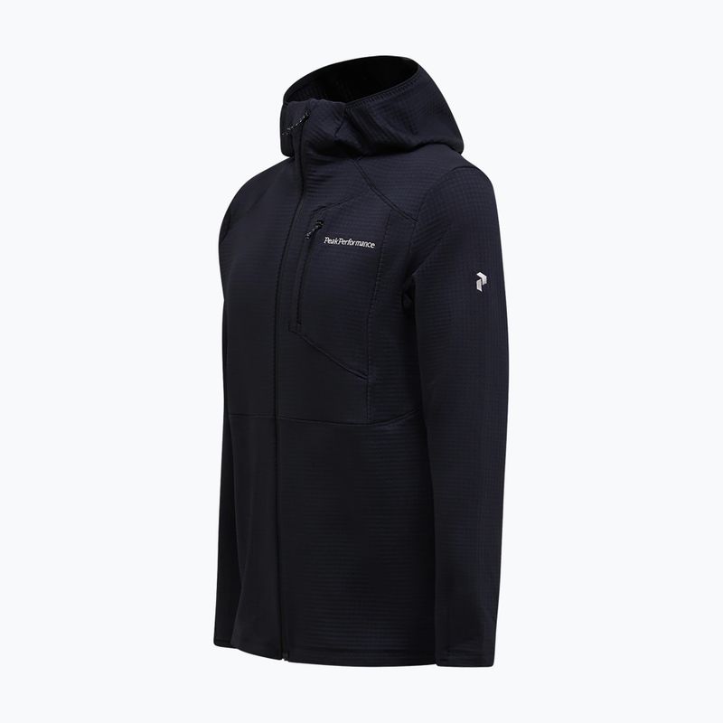 Férfi polár pulóver Peak Performance Trail Polartec Power Grid Half Zip Hood black 6