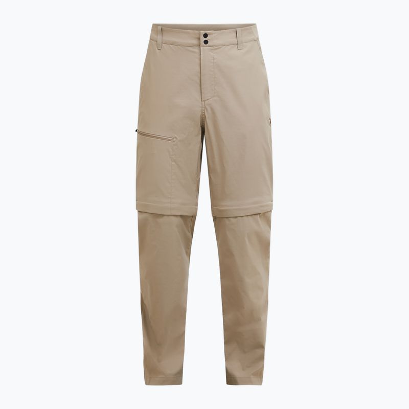 Férfi Peak Performance Iconiq Zip trekking nadrág avid bézs színben