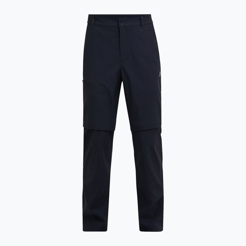 Férfi Peak Performance Iconiq Zip trekking nadrág fekete