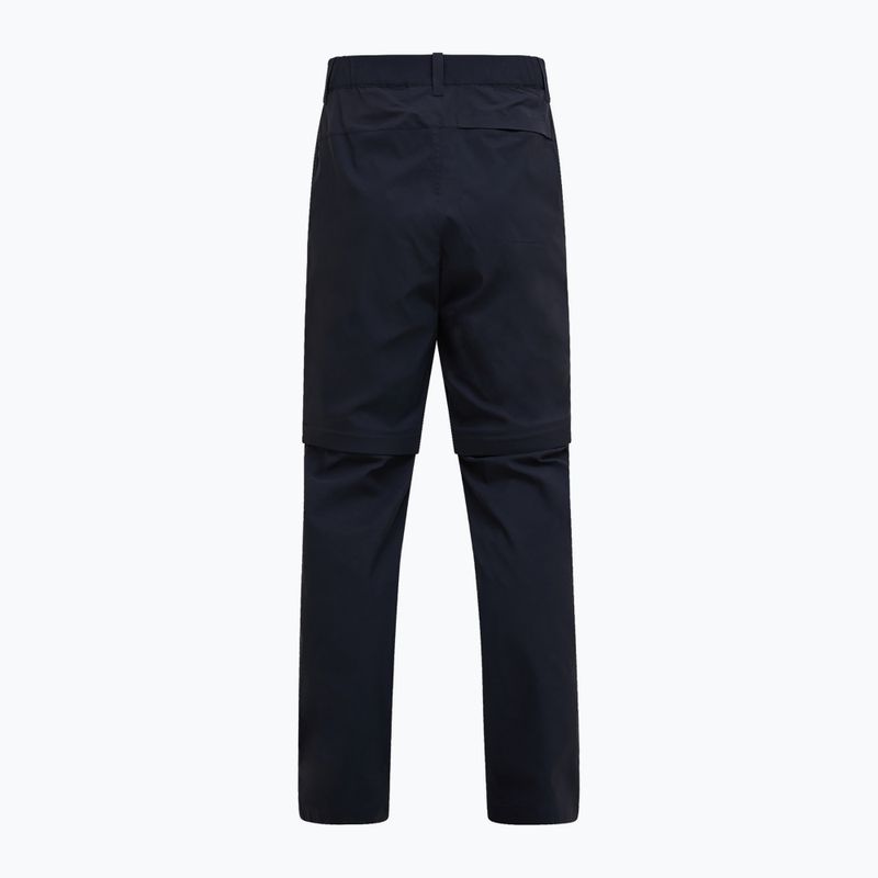 Férfi Peak Performance Iconiq Zip trekking nadrág fekete 2