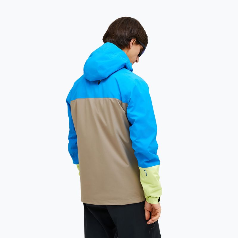 Férfi Peak Performance Trail Hipe Shell dzseki ragyogó kék/bézs/napfényes/ napfényes 2
