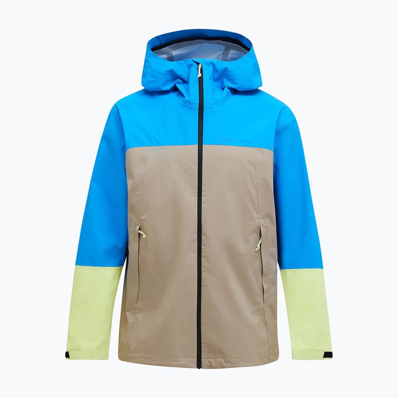 Férfi Peak Performance Trail Hipe Shell dzseki ragyogó kék/bézs/napfényes/ napfényes 5