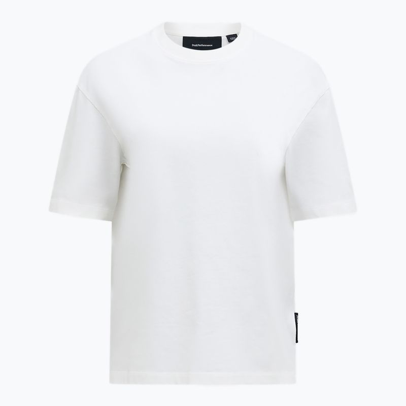 Női Peak Performance Heavy Cotton pamut póló fehér színben