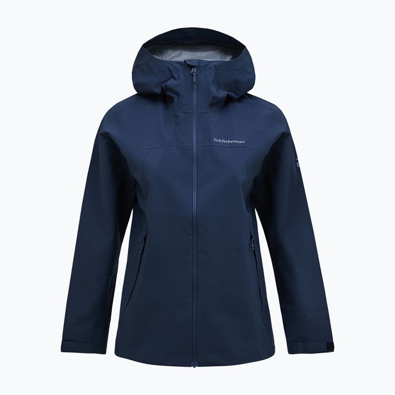Női Peak Performance Trail Hipe Shell kabát kék árnyék