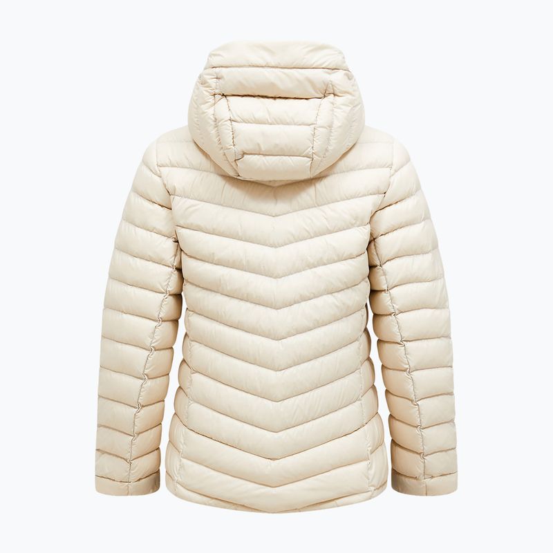 Női pehelykabát Peak Performance Frost Down Hood Jacket Sand Fog 2