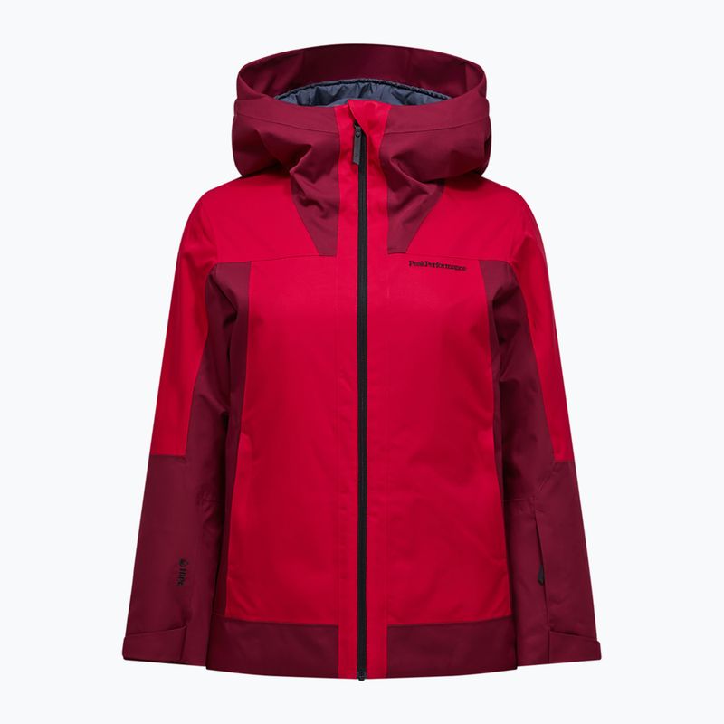 Női sídzseki Perak Performance Rider Tech Insulated vertical zenith/tech burgundi