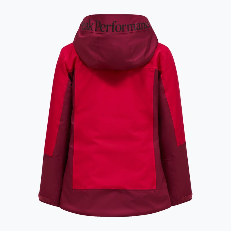 Női sídzseki Perak Performance Rider Tech Insulated vertical zenith/tech burgundy 2