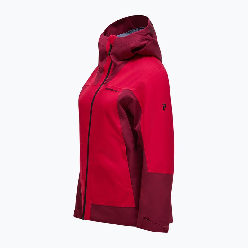 Női sídzseki Perak Performance Rider Tech Insulated vertical zenith/tech burgundy 3