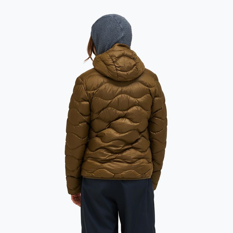 Női pehelydzseki Peak Performance Helium Down Hood meadow moss/sierra sand 3
