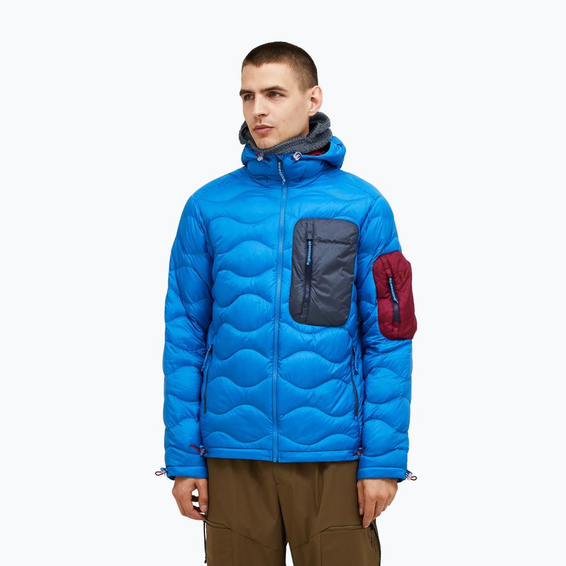 Férfi pehelydzseki Peak Performance Helium Utility Down azure sscent/mountain mist