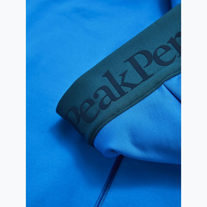Férfi pulóver Peak Performance Rider Essentials Zip Hood Azure Ascent/Mountain Lake 4