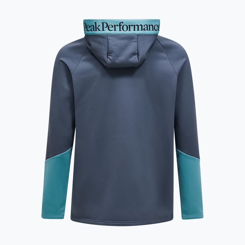 Férfi pulóver Peak Performance Rider Essentials Zip Hood Mountain Mist/Deluded Vision 2