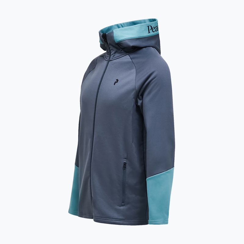 Férfi pulóver Peak Performance Rider Essentials Zip Hood Mountain Mist/Deluded Vision 3