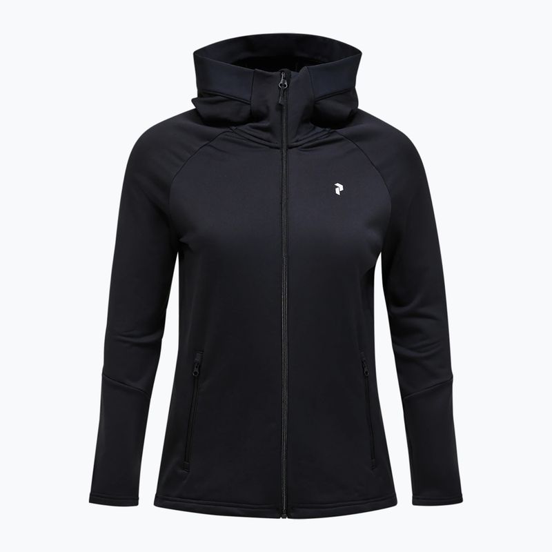 Női kapucnis pulóver Peak Performance Rider Essentials Zip Hood black/black 6