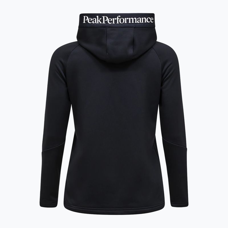 Női kapucnis pulóver Peak Performance Rider Essentials Zip Hood black/black 7