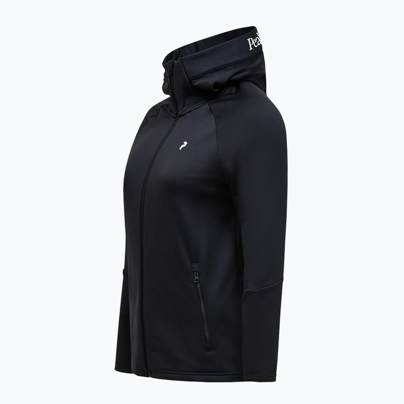 Női kapucnis pulóver Peak Performance Rider Essentials Zip Hood black/black 8