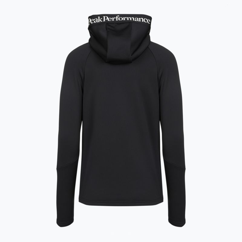 Női kapucnis pulóver Peak Performance Rider Essentials Zip Hood black/black 7