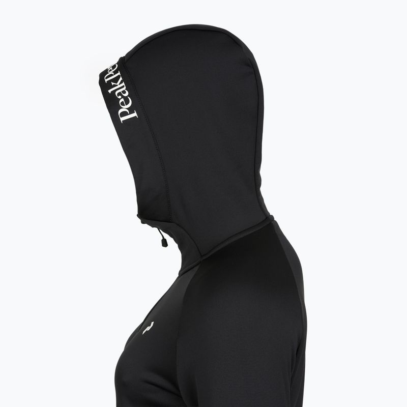 Női kapucnis pulóver Peak Performance Rider Essentials Zip Hood black/black 10