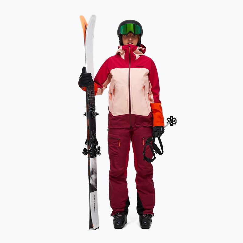 Női sídzseki Peak Performance Visilight GTX C-Knit 3L tech burgundy/peach fuzz 2