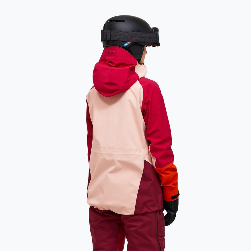 Női sídzseki Peak Performance Visilight GTX C-Knit 3L tech burgundy/peach fuzz 3