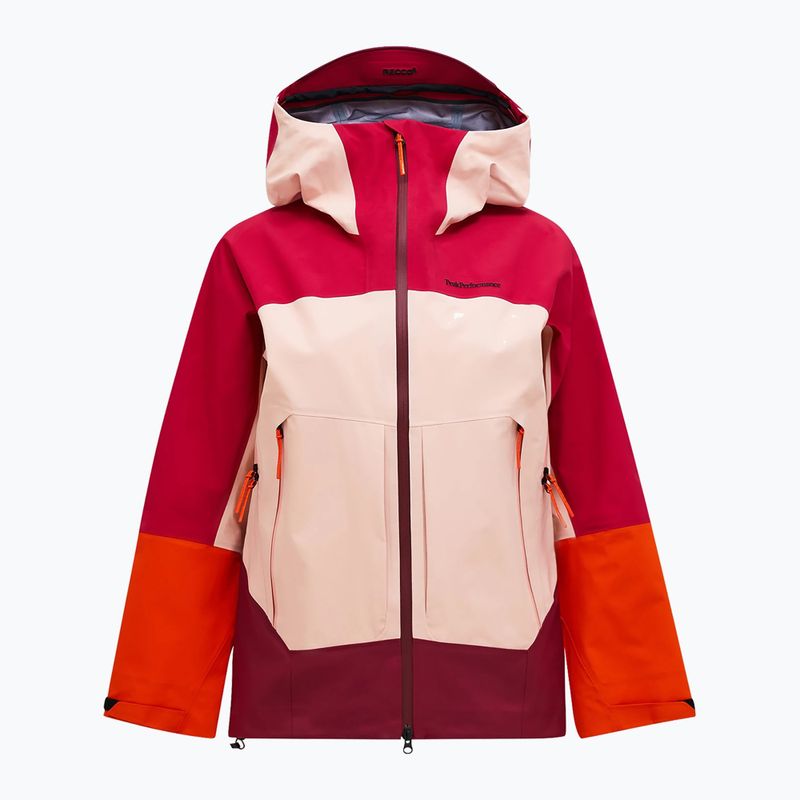 Női sídzseki Peak Performance Visilight GTX C-Knit 3L tech burgundy/peach fuzz 7