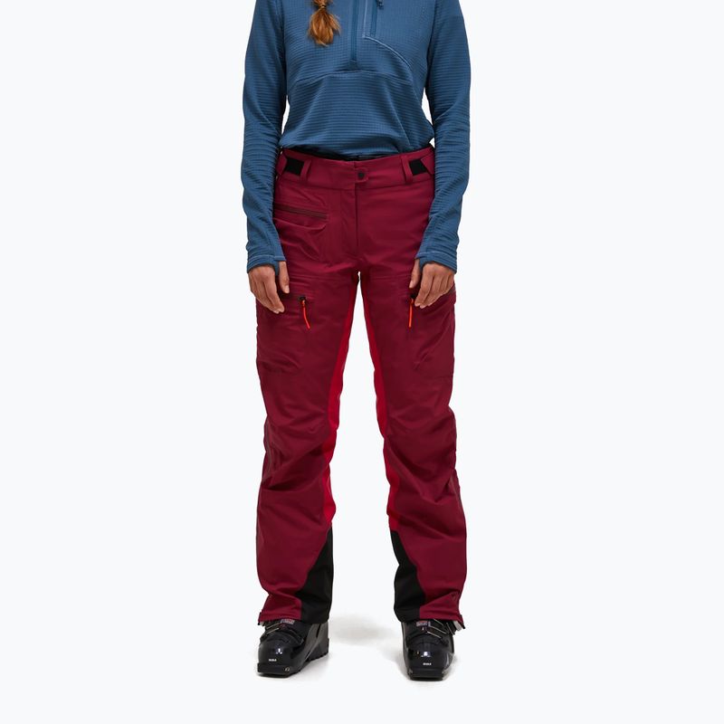 Női sí nadrág Peak Performance Vislight GTX C-Knit 3L vertical zenith/tech burgundy