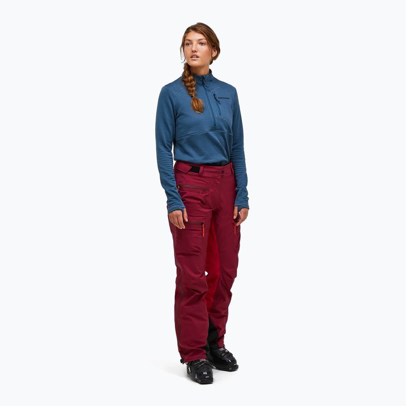 Női sí nadrág Peak Performance Vislight GTX C-Knit 3L vertical zenith/tech burgundy 2