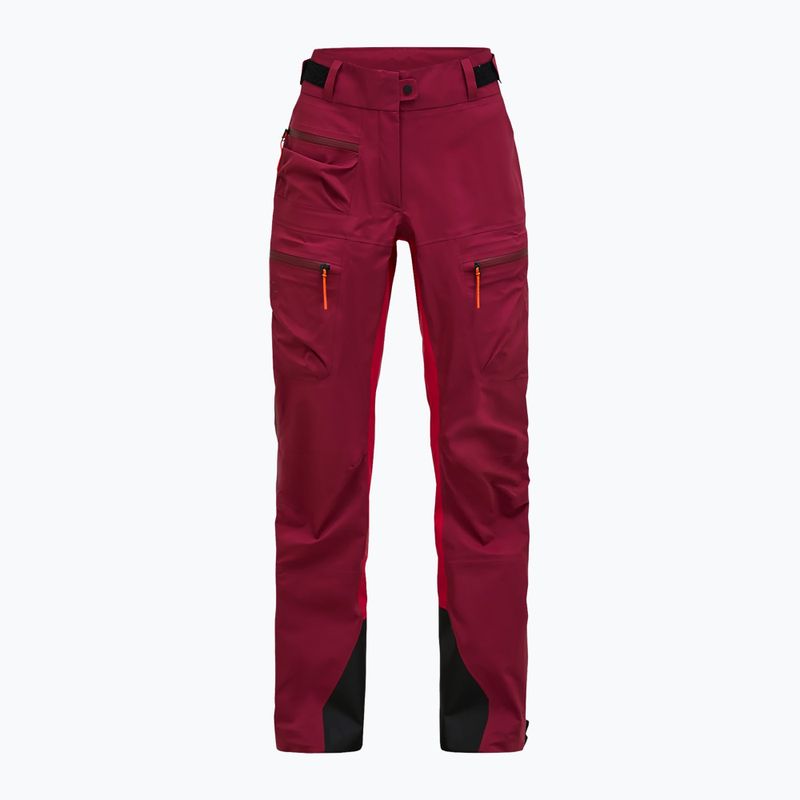 Női sí nadrág Peak Performance Vislight GTX C-Knit 3L vertical zenith/tech burgundy 6