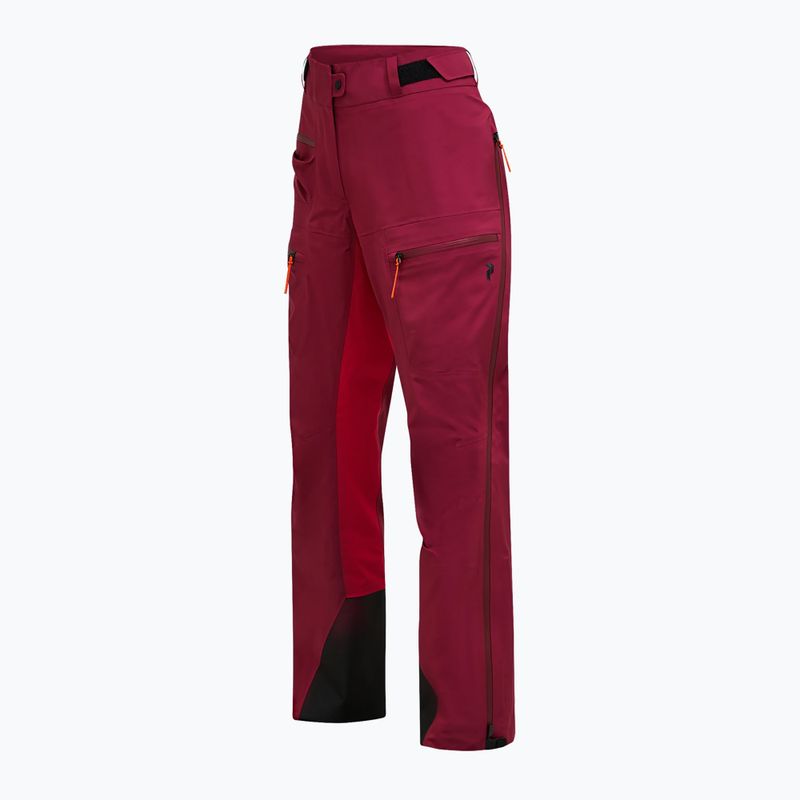 Női sí nadrág Peak Performance Vislight GTX C-Knit 3L vertical zenith/tech burgundy 8