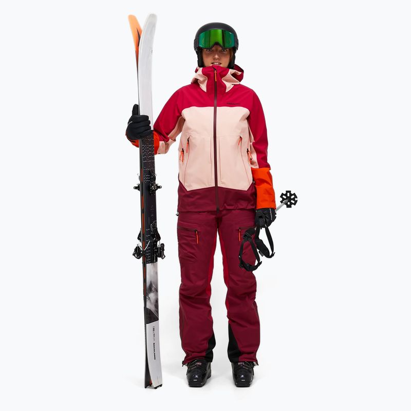 Női sí nadrág Peak Performance Vislight GTX C-Knit 3L vertical zenith/tech burgundy 10