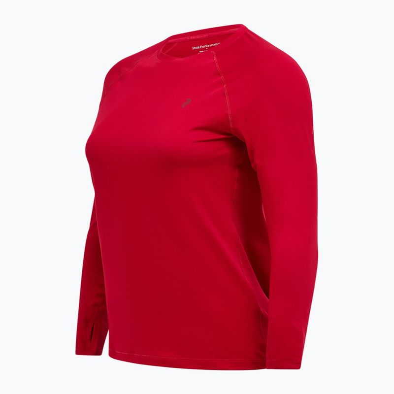 Női hőaktív pulóver Peak Performance Spirit Crew tech burgundy 5