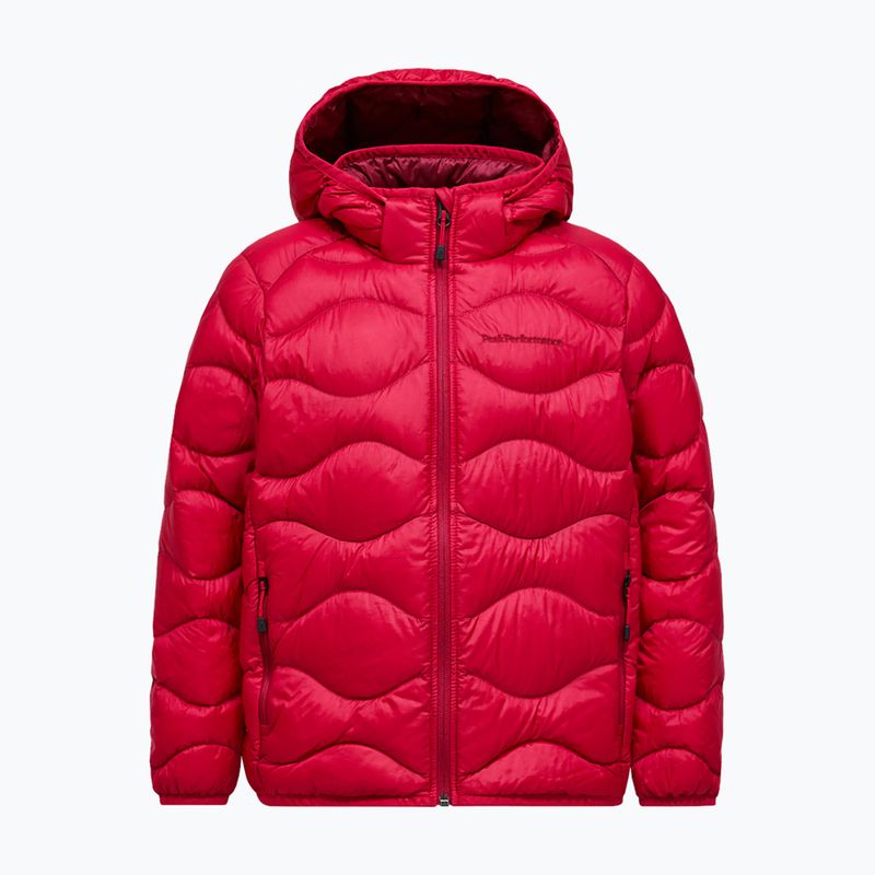 Gyermek pehelykabát Peak Performance Helium Down Hood Jacket Tech Burgundy/Vertical Zenith